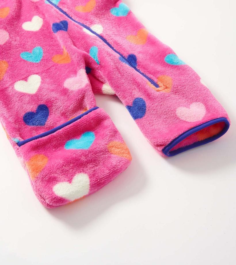 Baby &amp; Toddler Baby Girls Hearts Fleece Suit | Hatley Sweaters