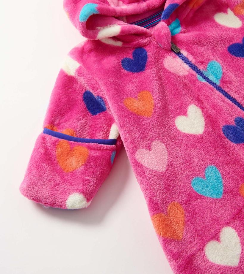 Baby &amp; Toddler Baby Girls Hearts Fleece Suit | Hatley Sweaters
