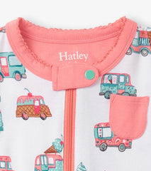 Baby &amp; Toddler Baby Girls Ice Cream Trucks Footed Sleeper | Hatley Sleepwear