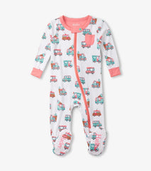 Baby &amp; Toddler Baby Girls Ice Cream Trucks Footed Sleeper | Hatley Sleepwear