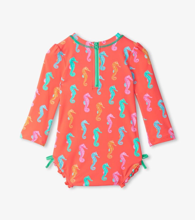 Baby &amp; Toddler Baby Girls Painted Sea Rashguard Swimsuit | Hatley Swimwear