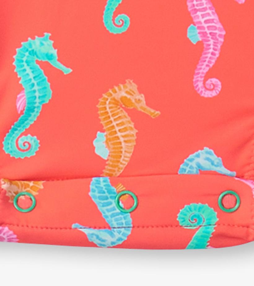 Baby &amp; Toddler Baby Girls Painted Sea Rashguard Swimsuit | Hatley Swimwear