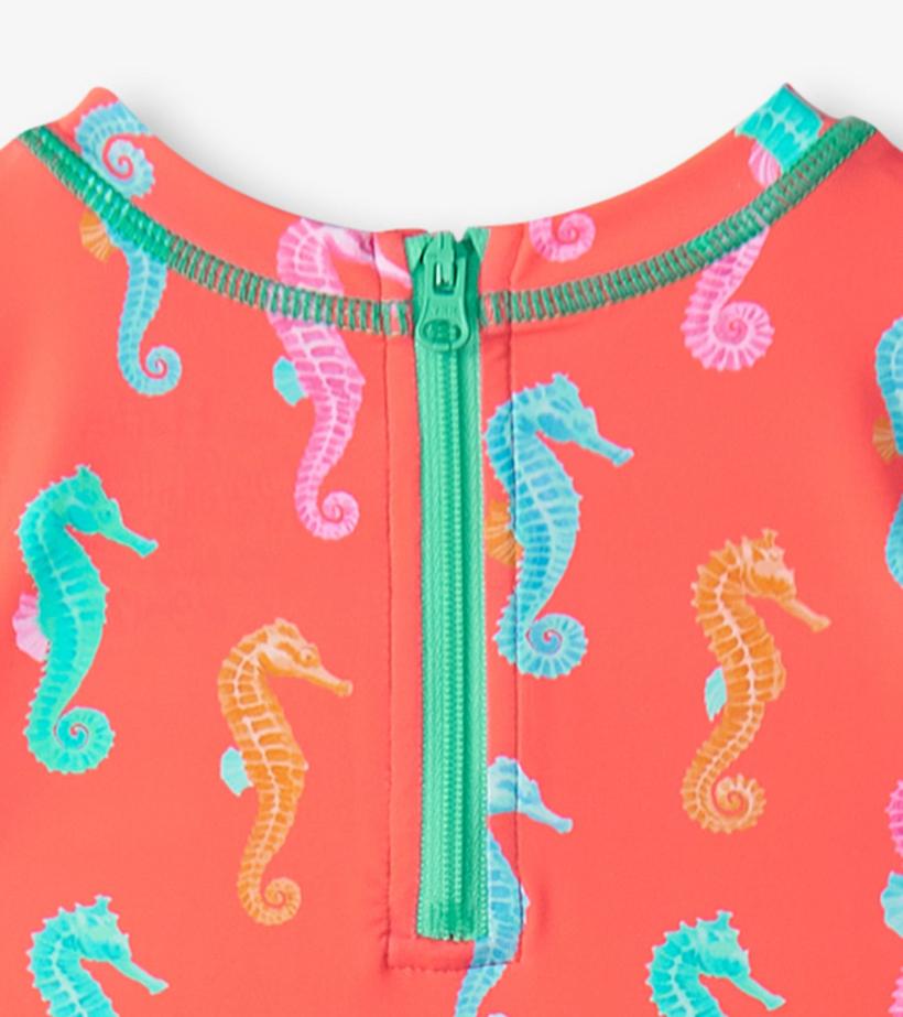 Baby &amp; Toddler Baby Girls Painted Sea Rashguard Swimsuit | Hatley Swimwear