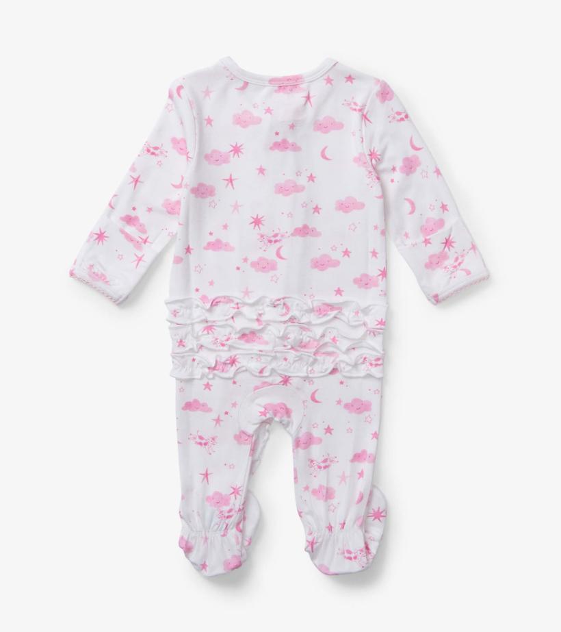 Baby &amp; Toddler Baby Girls Pink Starry Night Footed Sleeper | Hatley Sleepwear