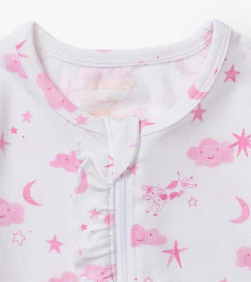 Baby &amp; Toddler Baby Girls Pink Starry Night Footed Sleeper | Hatley Sleepwear