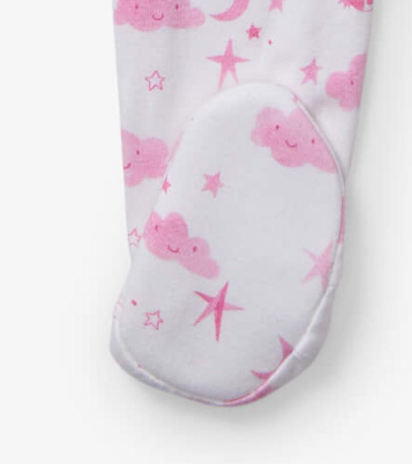 Baby &amp; Toddler Baby Girls Pink Starry Night Footed Sleeper | Hatley Sleepwear