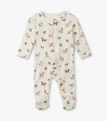 Baby &amp; Toddler Baby Girls Playful Puppies Footed Sleeper | Hatley Sleepwear