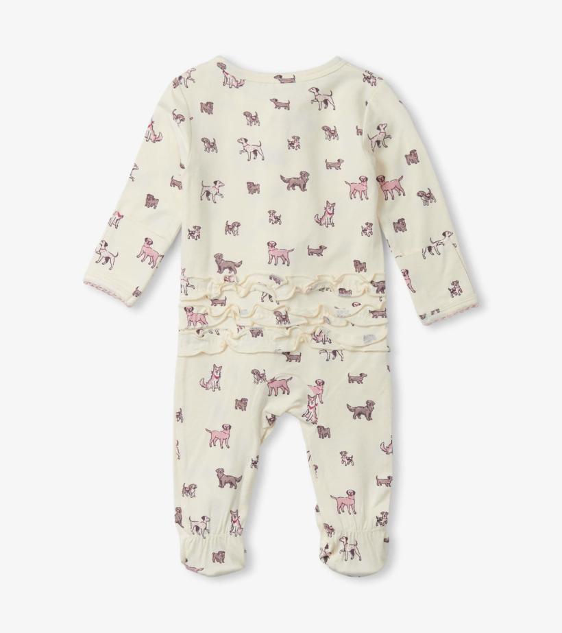 Baby &amp; Toddler Baby Girls Playful Puppies Footed Sleeper | Hatley Sleepwear