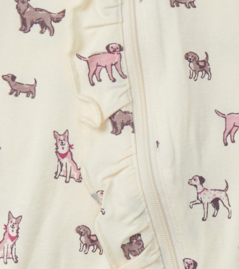 Baby &amp; Toddler Baby Girls Playful Puppies Footed Sleeper | Hatley Sleepwear