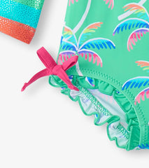 Baby &amp; Toddler Baby Girls Rainbow Palm Rashguard Swimsuit | Hatley Swimwear