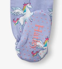 Baby &amp; Toddler Baby Girls Rainbow Unicorn Footed Sleeper | Hatley Sleepwear