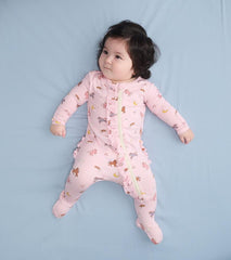 Baby &amp; Toddler Baby Girls Whimsical Ponies Ruffle Bum Bamboo Sleeper | Hatley Sleepwear