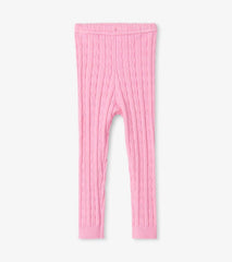 Baby &amp; Toddler Baby Pink Cable Knit Leggings | Hatley Bottoms