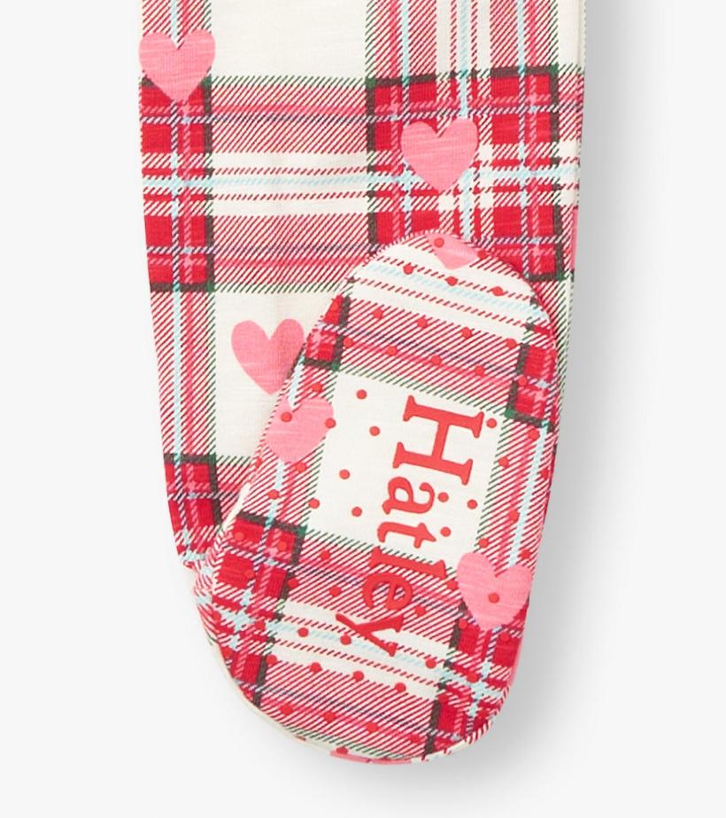 Baby &amp; Toddler Baby Plaid Hearts Cotton Footed Sleeper | Hatley Sleepwear