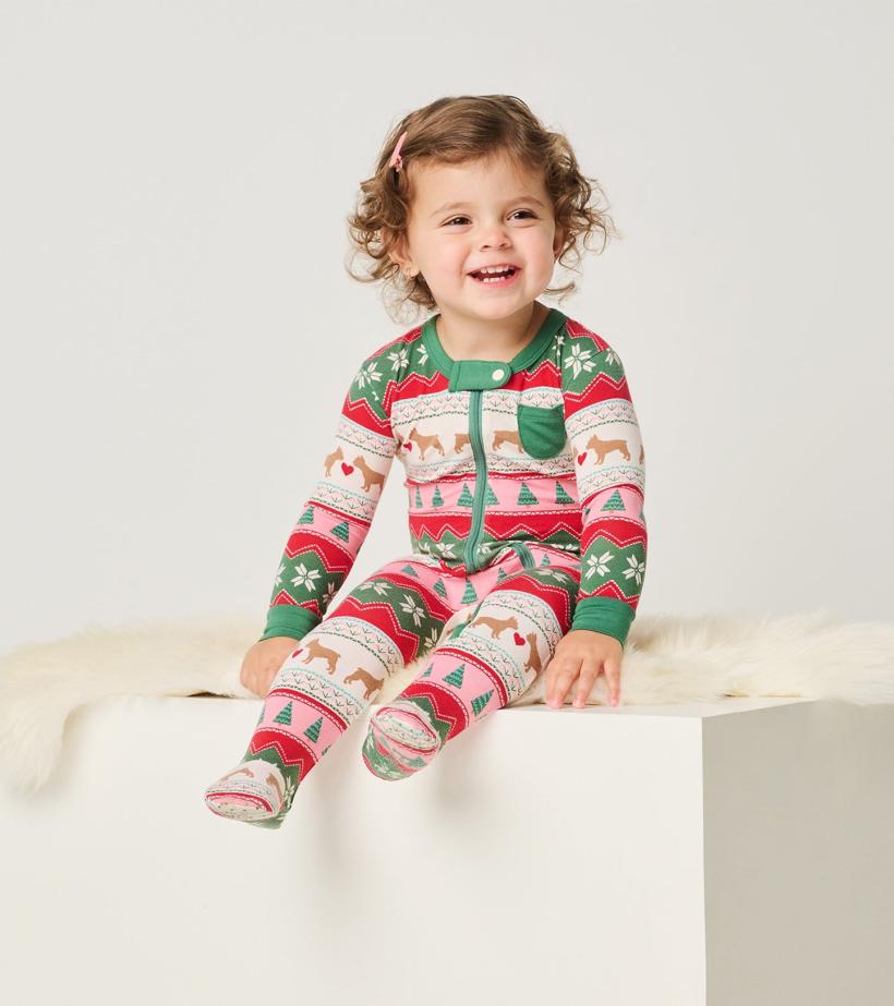 Baby &amp; Toddler Baby Puppy Hearts Bamboo Footed Sleeper | Hatley Sleepwear