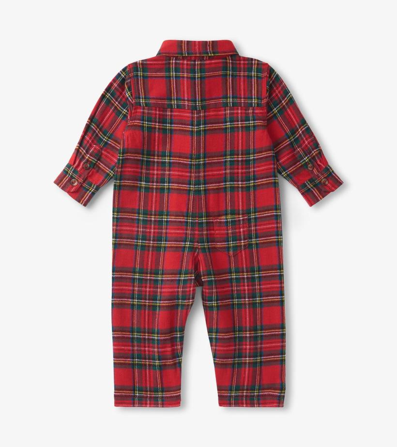 Baby &amp; Toddler Baby Red Plaid Button Down Romper | Hatley Rompers