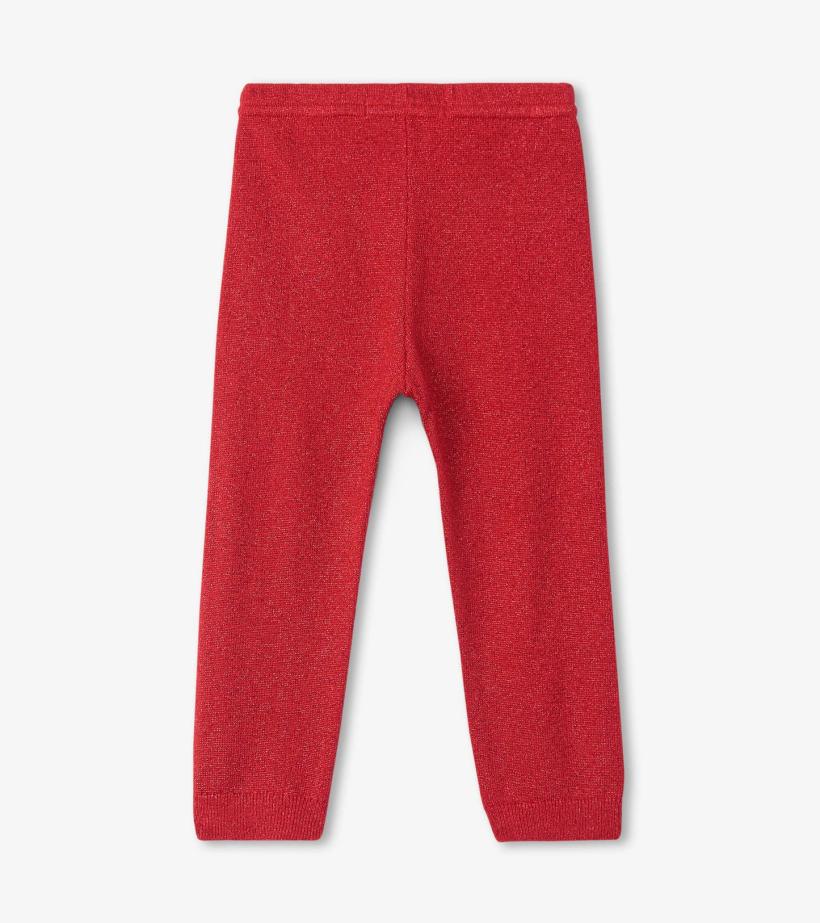 Baby &amp; Toddler Baby Red Shimmer Cable Knit Leggings | Hatley Bottoms
