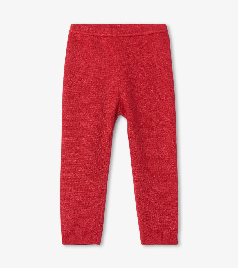 Baby &amp; Toddler Baby Red Shimmer Cable Knit Leggings | Hatley Bottoms