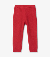 Baby &amp; Toddler Baby Red Shimmer Cable Knit Leggings | Hatley Bottoms