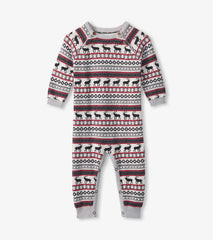 Baby &amp; Toddler Baby Stag Fairisle Sweater Onesie | Hatley Sweaters