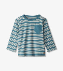 Baby &amp; Toddler Baby &amp; Toddler Boys Bluestone Stripes Long Sleeve Bamboo T-Shirt | Hatley Tops