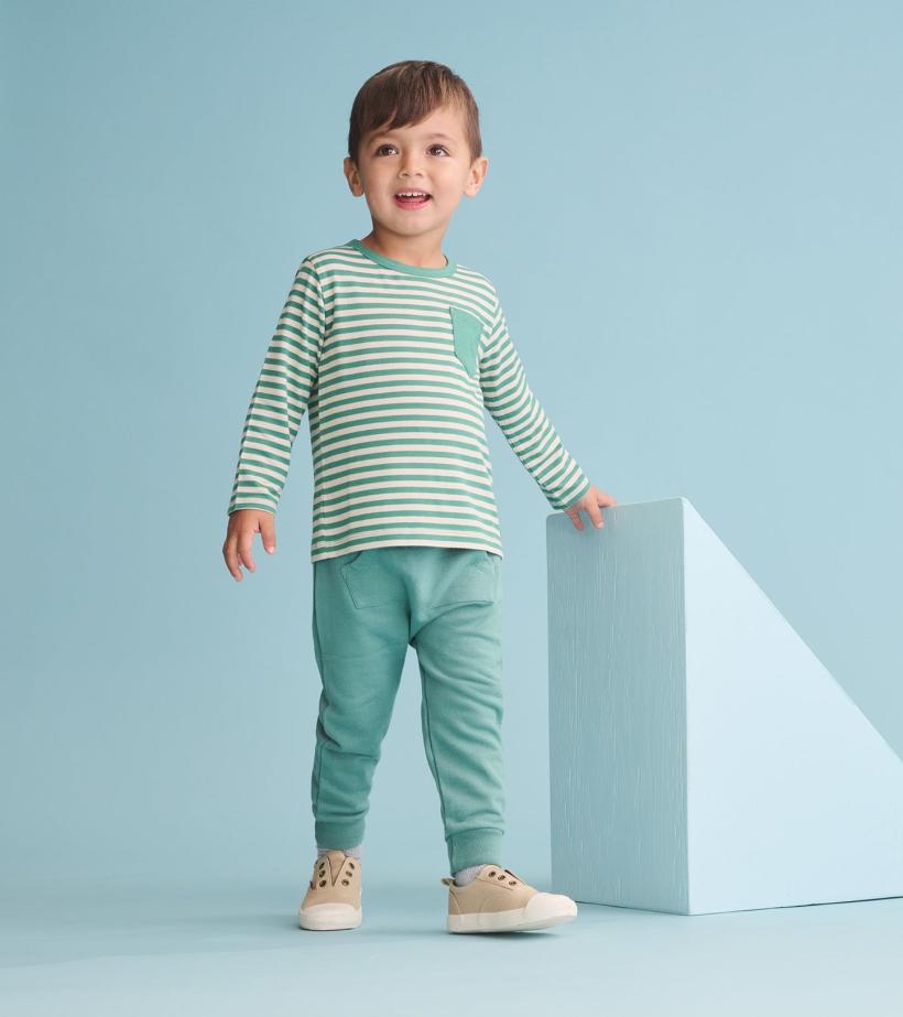 Baby &amp; Toddler Baby &amp; Toddler Boys Deep Sea Striped Long Sleeve Bamboo T-Shirt | Hatley Tops