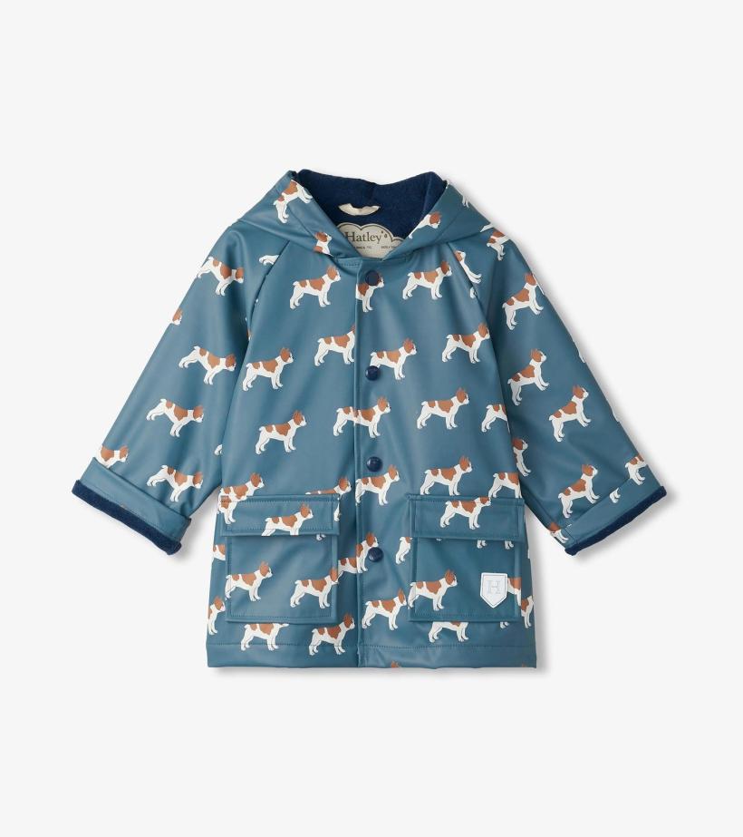 Baby &amp; Toddler Baby &amp; Toddler Boys French Bulldogs Button-Up Rain Jacket | Hatley Rainwear