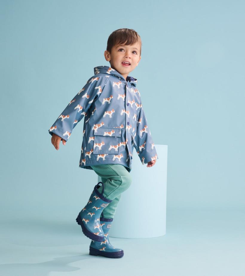 Baby &amp; Toddler Baby &amp; Toddler Boys French Bulldogs Button-Up Rain Jacket | Hatley Rainwear