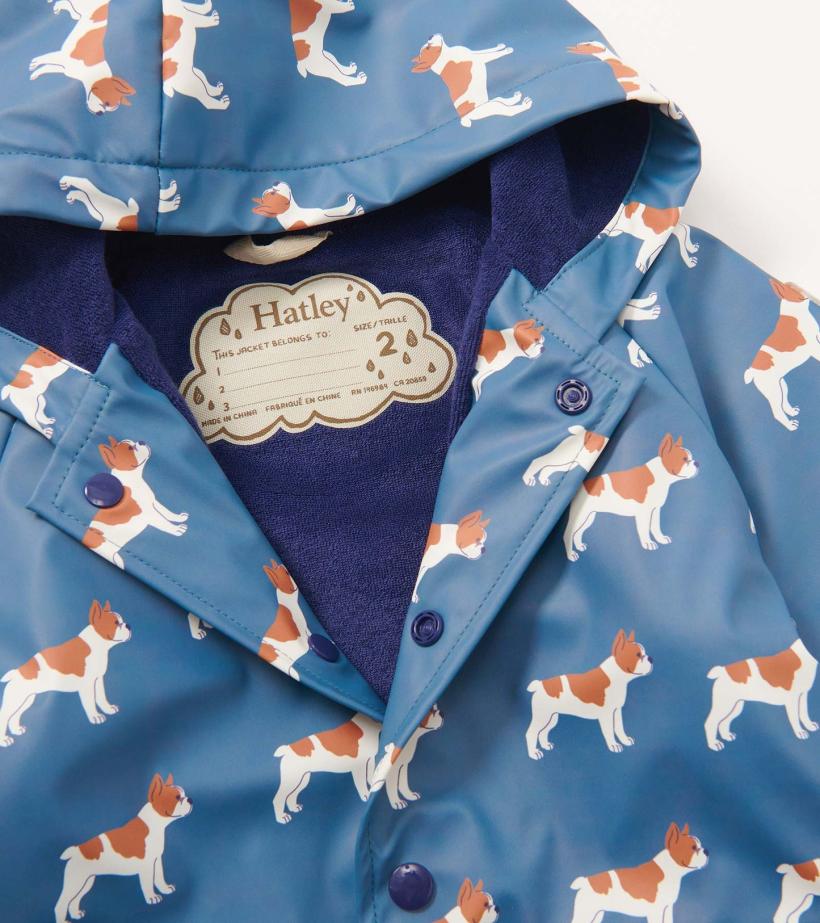 Baby &amp; Toddler Baby &amp; Toddler Boys French Bulldogs Button-Up Rain Jacket | Hatley Rainwear