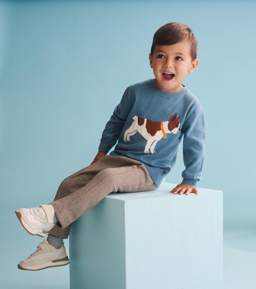 Baby &amp; Toddler Baby &amp; Toddler Boys French Bulldogs Crew Neck Sweater | Hatley Sweaters