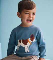 Baby &amp; Toddler Baby &amp; Toddler Boys French Bulldogs Crew Neck Sweater | Hatley Sweaters