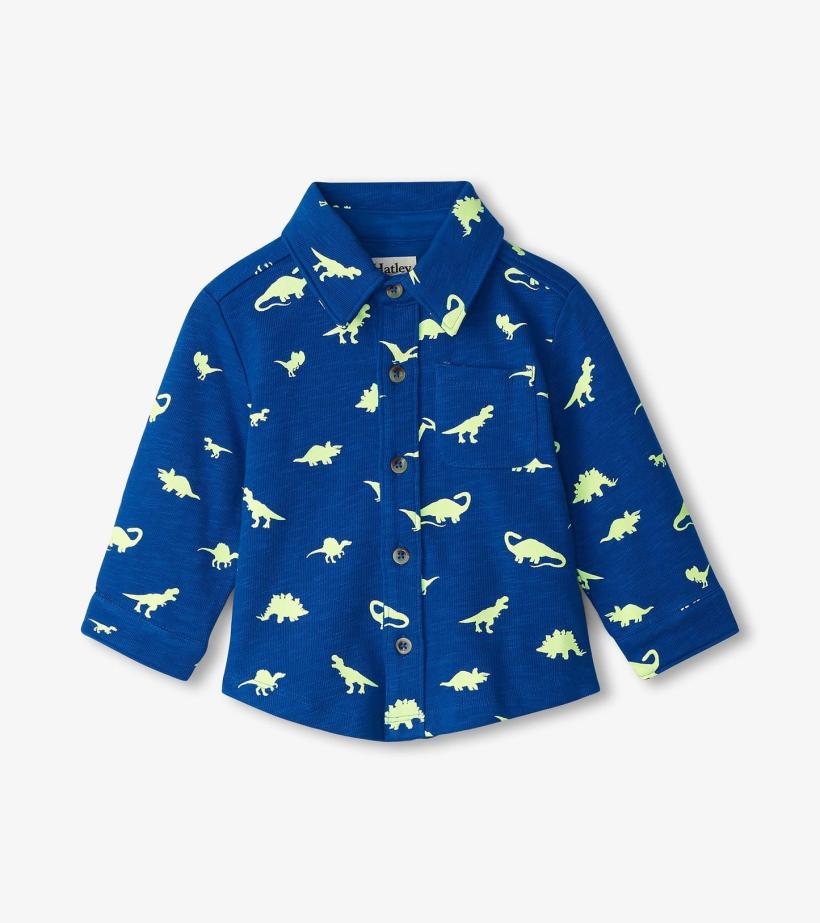 Baby &amp; Toddler Baby &amp; Toddler Boys Mini Dinos Button Down Shirt | Hatley Tops