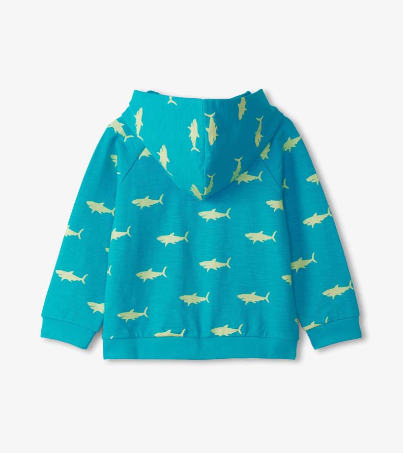 Baby &amp; Toddler Baby &amp; Toddler Boys Shark Silhouette Glow Zip-Up Hoodie | Hatley Sweaters