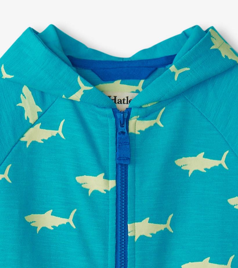 Baby &amp; Toddler Baby &amp; Toddler Boys Shark Silhouette Glow Zip-Up Hoodie | Hatley Sweaters