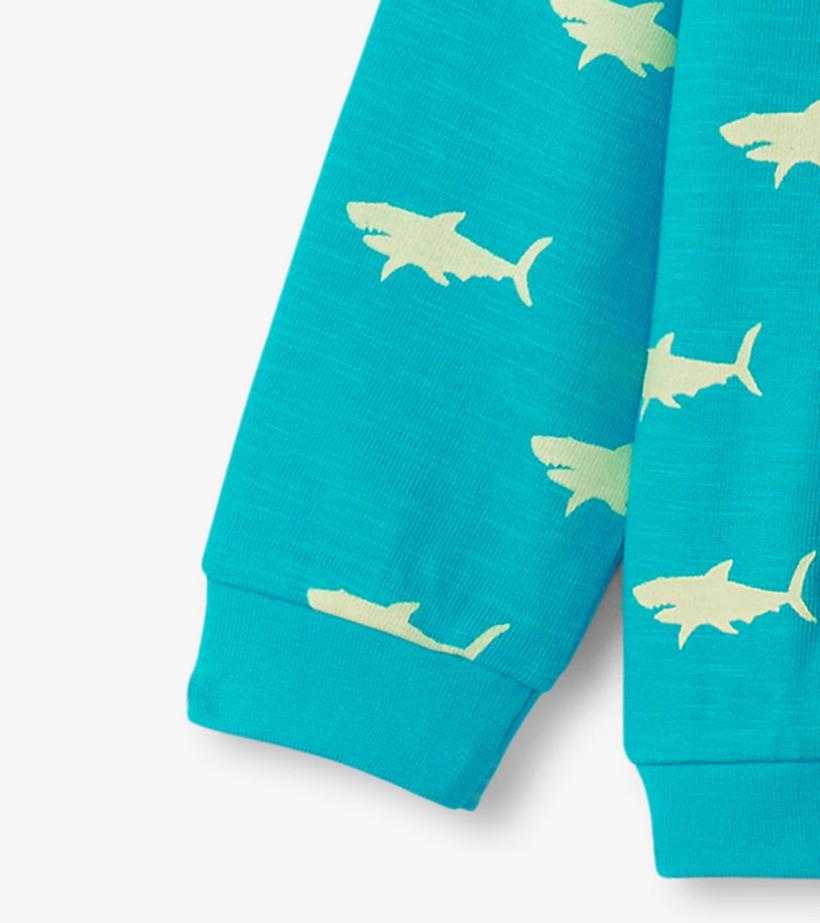 Baby &amp; Toddler Baby &amp; Toddler Boys Shark Silhouette Glow Zip-Up Hoodie | Hatley Sweaters