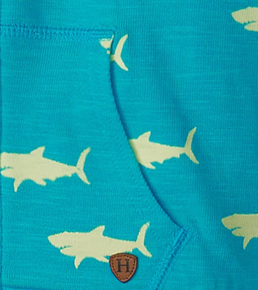 Baby &amp; Toddler Baby &amp; Toddler Boys Shark Silhouette Glow Zip-Up Hoodie | Hatley Sweaters