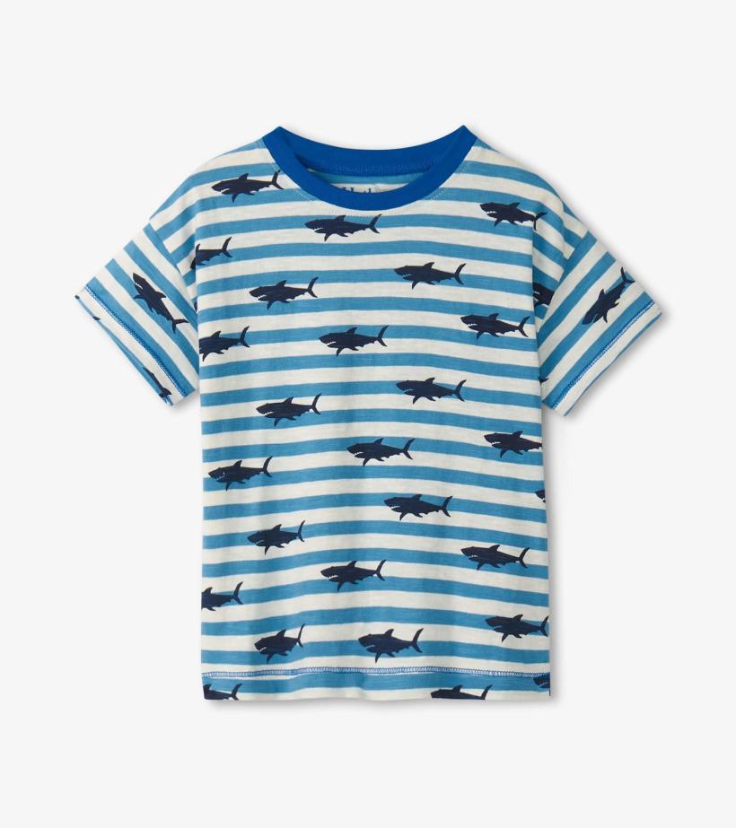 Baby &amp; Toddler Baby &amp; Toddler Boys Shark Stripes Slouchy Tee | Hatley Tops