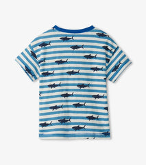 Baby &amp; Toddler Baby &amp; Toddler Boys Shark Stripes Slouchy Tee | Hatley Tops