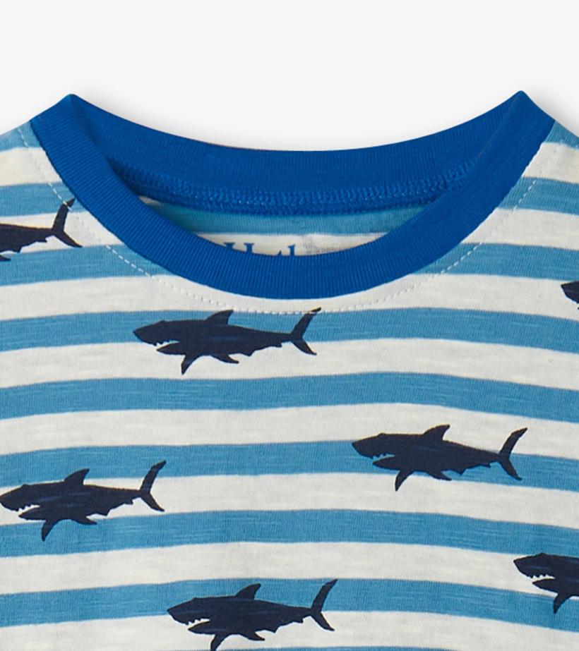 Baby &amp; Toddler Baby &amp; Toddler Boys Shark Stripes Slouchy Tee | Hatley Tops