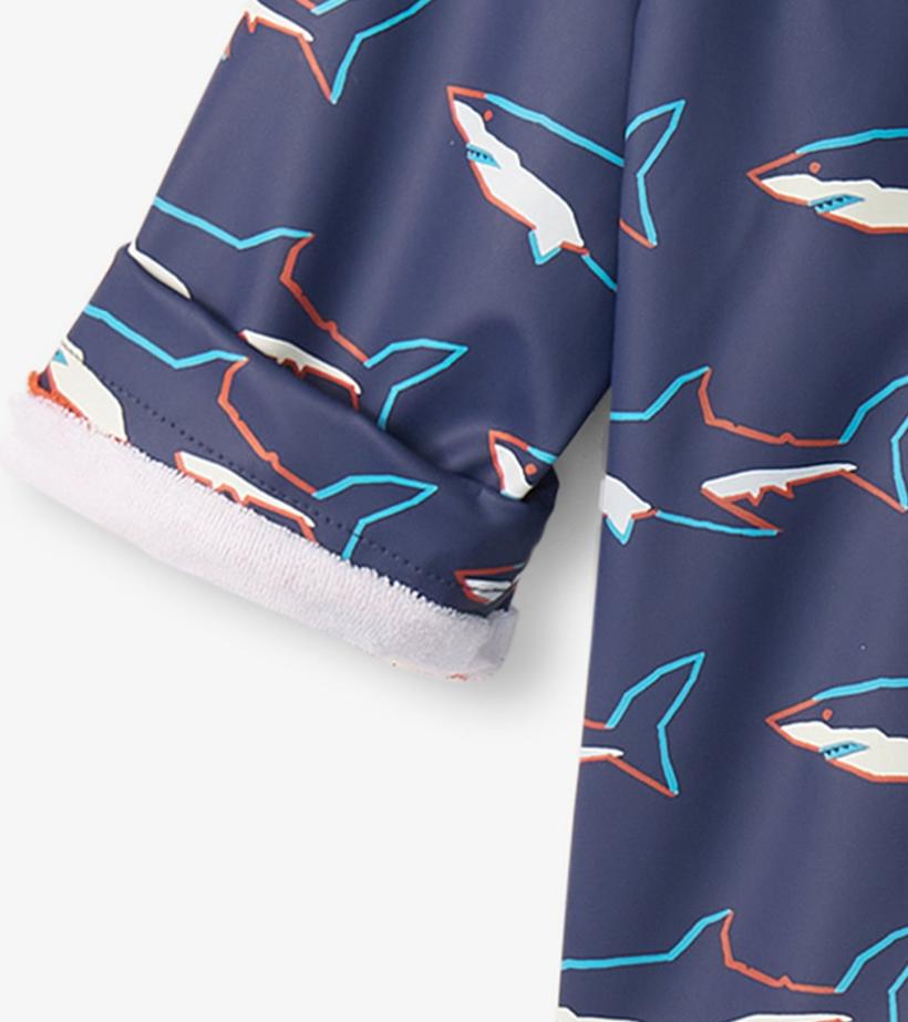 Baby &amp; Toddler Baby &amp; Toddler Boys Sharks Button-Up Rain Jacket | Hatley Rainwear