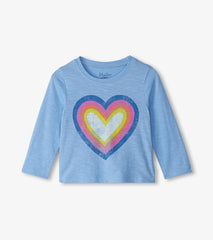 Baby &amp; Toddler Baby &amp; Toddler Girls Big Groovy Heart Long Sleeve T-Shirt | Hatley Tops