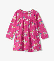 Baby &amp; Toddler Baby &amp; Toddler Girls Folksy Unicorns Gathered Tiered Dress | Hatley Dresses