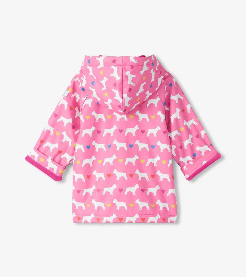 Baby &amp; Toddler Baby &amp; Toddler Girls French Bulldogs Button-Up Rain Jacket | Hatley Rainwear