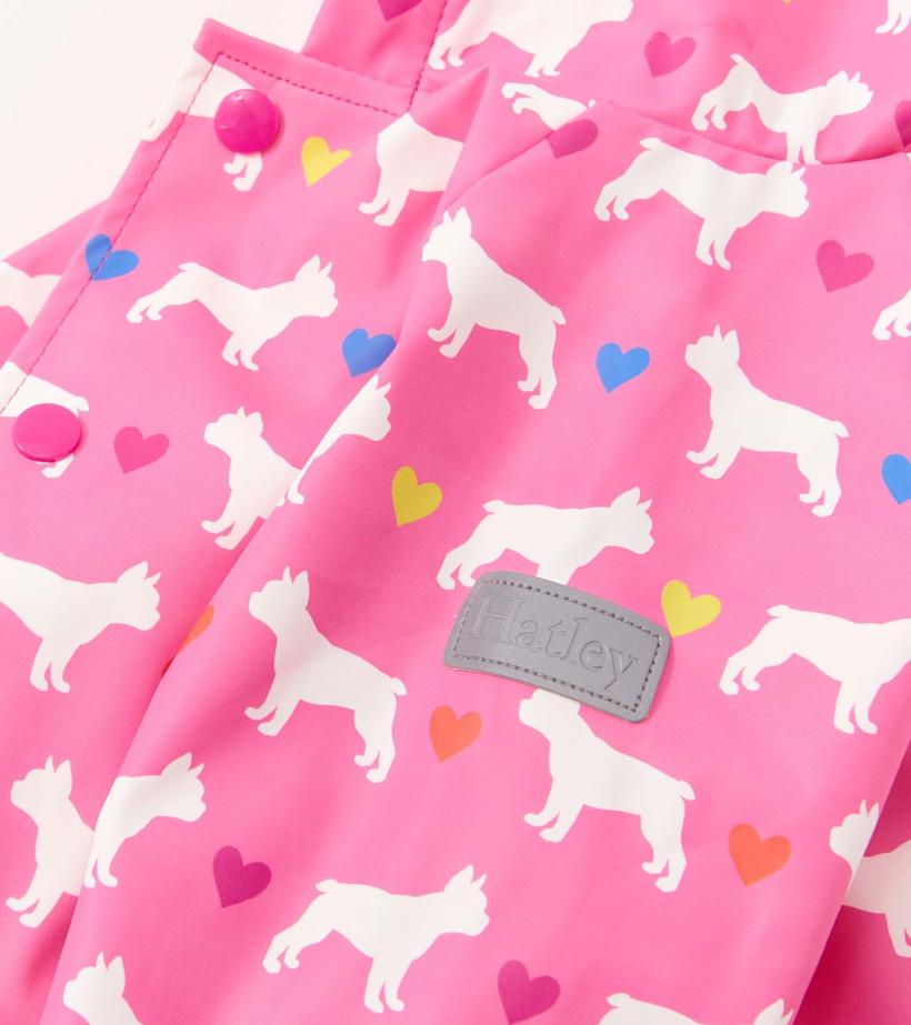 Baby &amp; Toddler Baby &amp; Toddler Girls French Bulldogs Button-Up Rain Jacket | Hatley Rainwear