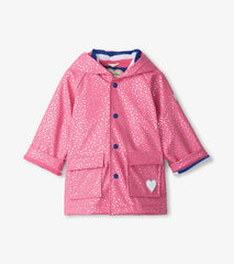 Baby &amp; Toddler Baby &amp; Toddler Girls Glitter Hearts Button-Up Rain Jacket | Hatley Rainwear