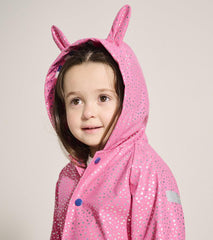 Baby &amp; Toddler Baby &amp; Toddler Girls Glitter Hearts Button-Up Rain Jacket | Hatley Rainwear
