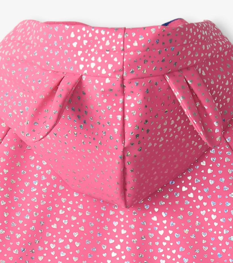 Baby &amp; Toddler Baby &amp; Toddler Girls Glitter Hearts Button-Up Rain Jacket | Hatley Rainwear