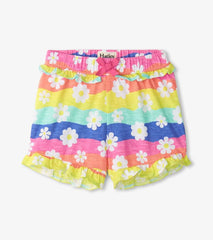 Baby &amp; Toddler Baby &amp; Toddler Girls Groovy Flowers Ruffle Shorts | Hatley Bottoms