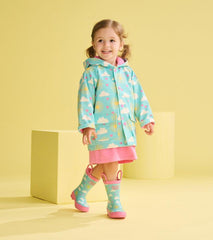 Baby &amp; Toddler Baby &amp; Toddler Girls Happy Skies Button-Up Rain Jacket | Hatley Rainwear