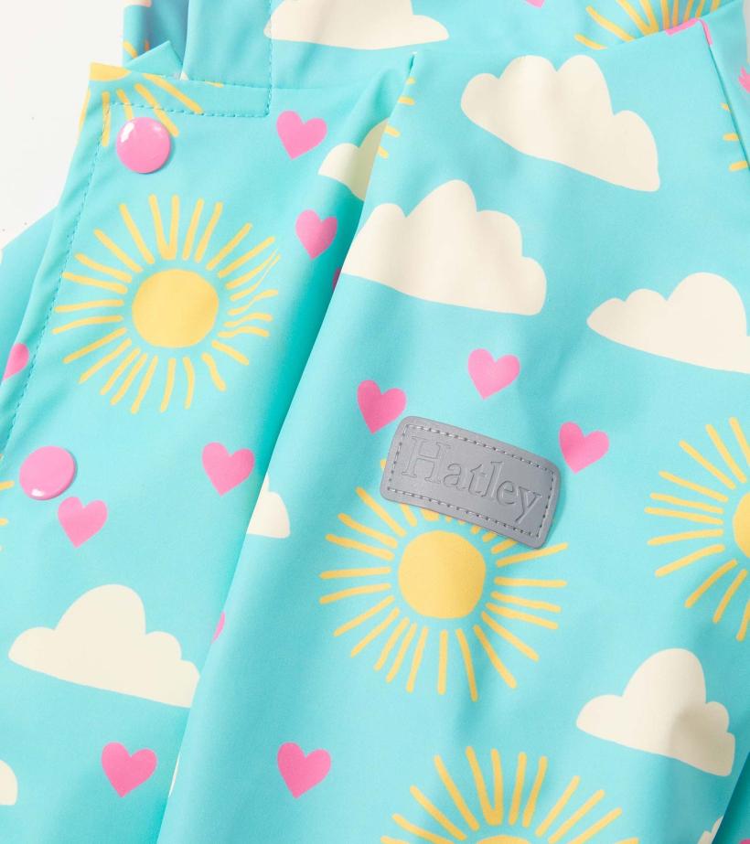 Baby &amp; Toddler Baby &amp; Toddler Girls Happy Skies Button-Up Rain Jacket | Hatley Rainwear